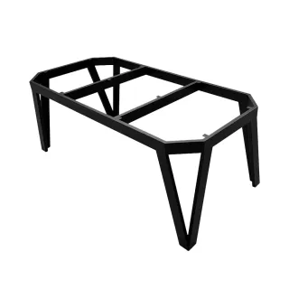 【固得家俬】客製 桌腳 鐵腳 V型雙外八造型桌腳 尺寸240x90x70 鐵件 桌腳 造型鐵腳 設計款(台灣製)