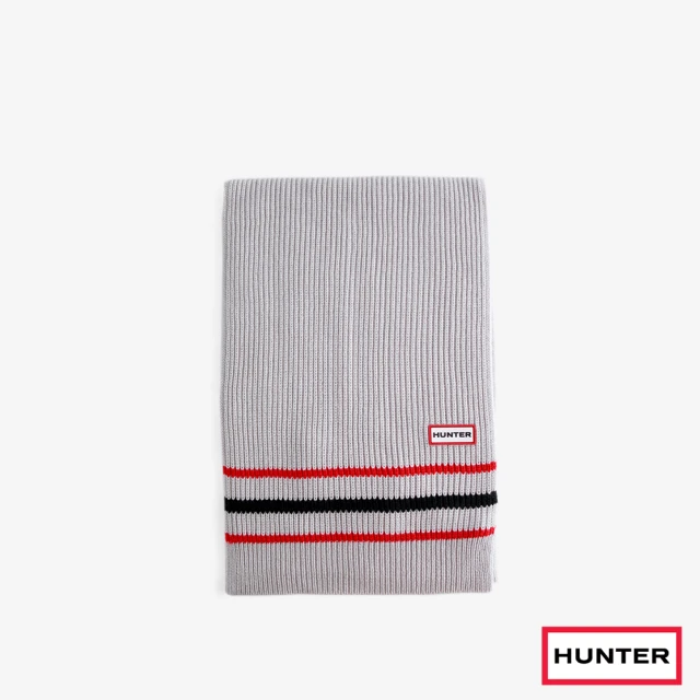 HUNTER 配件-經典條紋圍巾(鐵灰色)折扣推薦