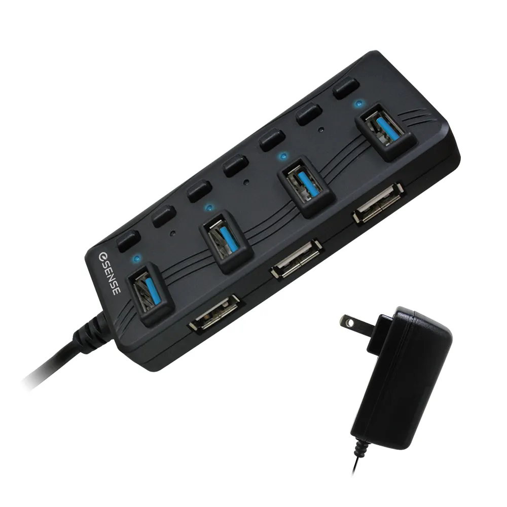 【ESENSE 逸盛】Esense 擴充專家7-Port Hub USB3.0版-2A  PA