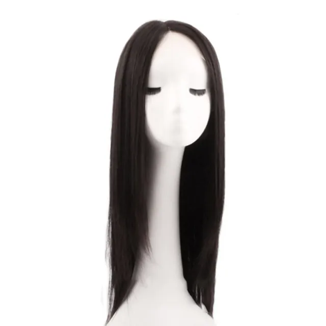 【米蘭精品】現貨+預購 女假髮真髮長假髮透氣假髮片輕量免打理隱形增髮整頂假髮(手織分縫70cm4款74gg15)