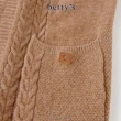 【betty’s 貝蒂思】素面口袋麻花織紋針織罩衫(共三色)