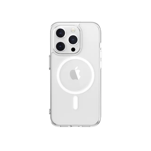 【SwitchEasy 魚骨牌】iPhone 15 Nude M 磁吸晶亮透明防摔手機殼(支援 MagSafe)