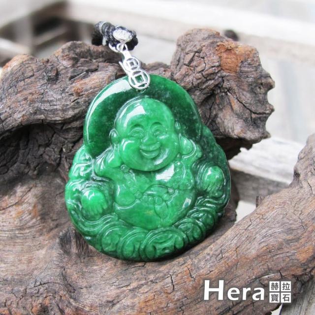 【HERA 赫拉】沉靜翠綠鐵龍生彌勒佛項鍊