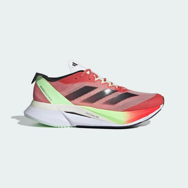 adidas 愛迪達adidas 愛迪達 Adizero Boston 12 M 男 慢跑鞋 運動 路跑 中長距離 馬牌底 紅綠黑(IG3329)