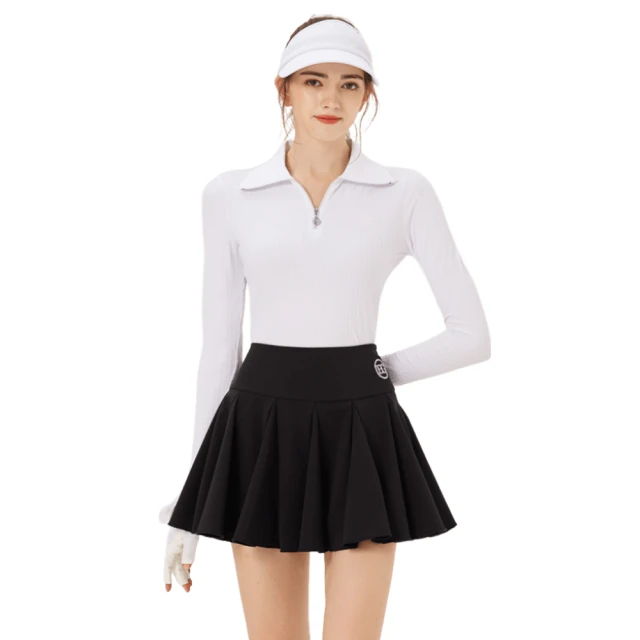 BLKTEE GOLFBLKTEE GOLF 高腰蓬蓬裙-黑(高爾夫女裙 百褶裙 短裙 A字裙)