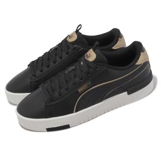 【PUMA】休閒鞋 Jada Renew Pop-Up Metallics 女鞋 黑 白 金 皮革 復古 低筒(393204-01)