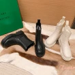 【Taroko】時尚菱格套腳彈性圓頭短靴(2色可選)