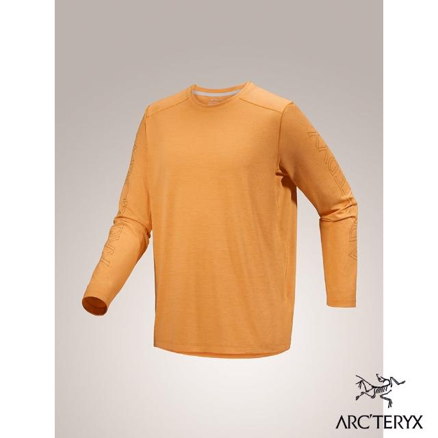 【Arcteryx 始祖鳥官方直營】男 Cormac Arc word 快乾長袖圓領衫(艾斯雜黃)