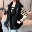 【BBHONEY】保暖立領 羊羔絨 麂皮背心(冬季保暖單品)
