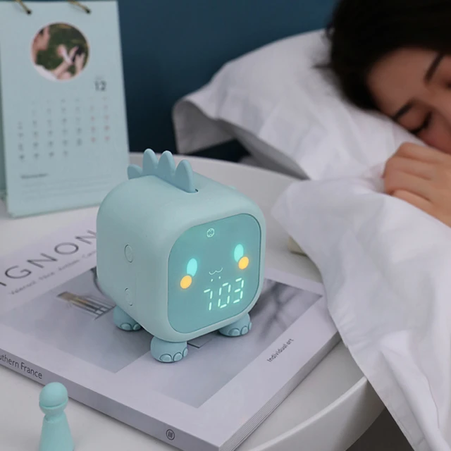 寶貝家 智能鬧鐘(貪睡聰明鐘 電子LED夜光 兒童防賴床懶人