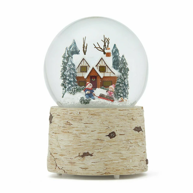JARLL 讚爾藝術 溫暖的冬季 水晶球音樂盒 聖誕禮物(生