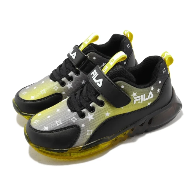 FILA FILA KIDS 小童運動電燈鞋-黑耀閃電(7-J851X-091)