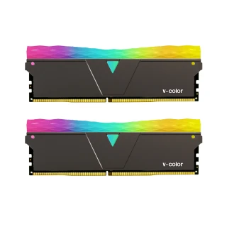 【v-color 全何】Prism Pro RGB DDR4 3200 64GB kit 32GBx2(桌上型超頻記憶體)