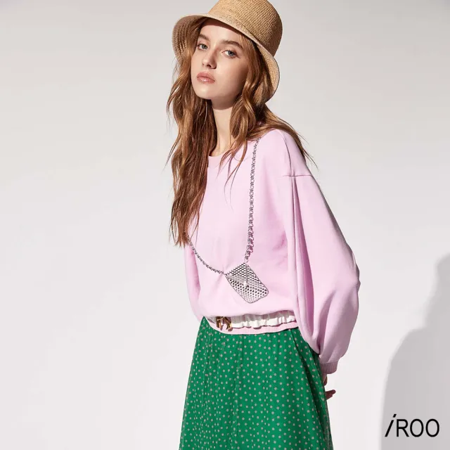 【iROO】裝飾小背袋單品上衣