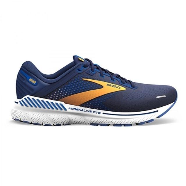 【BROOKS】Adrenaline GTS 22 男 慢跑鞋 路跑 寬楦 避震緩衝象限 深藍(1103662E458)