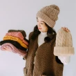 【瑟夫貝爾】針織帽+圍脖+雙層手套套組 贈條紋莫蘭迪襪(新年禮物 新春禮 送禮 禮品)