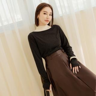 【OB 嚴選】13度Soft超柔感棉質袖口挖洞發熱衣 《AB19082》