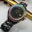【COACH】COACH蔻馳女錶型號CH00165(黑色錶面黑錶殼深黑色陶瓷錶帶款)