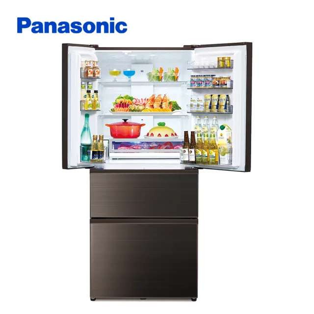 【Panasonic 國際牌】610公升新一級能源效率IOT智慧家電玻璃四門變頻冰箱-曜石棕(NR-D611XGS-T)