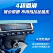 【Gillette 吉列】小黑磚無感系列套組-1磁吸刀座1刀架5刀頭 (手動刮鬍刀/零死角刮淨)