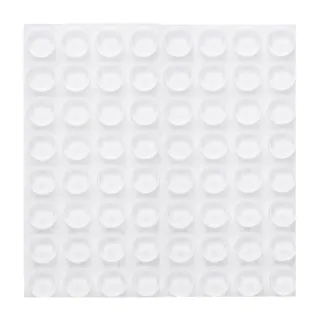 【安靜生活】加厚透明矽膠防撞粒-64粒(門擋 防撞貼 防撞墊 防滑 緩衝墊 消音墊 防震 家具 防撞顆粒 防護墊)