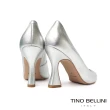 【TINO BELLINI 貝里尼】巴西進口金屬色素面酒杯跟鞋FSEV004(銀色)