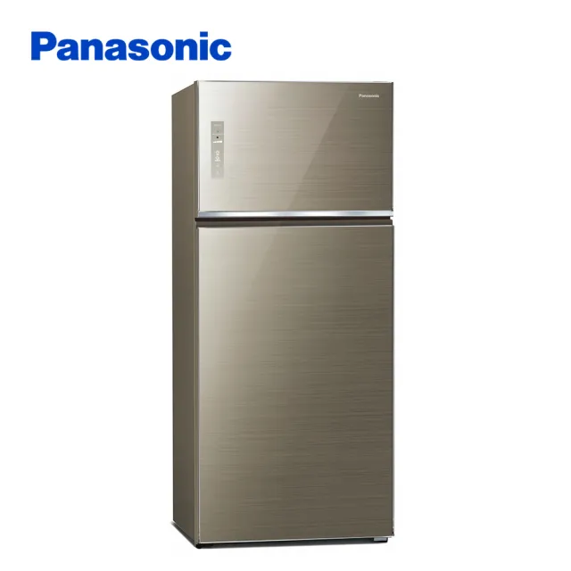 【Panasonic 國際牌】台灣製580L新一級能源效率雙門玻璃冰箱(NR-B582TG-N)