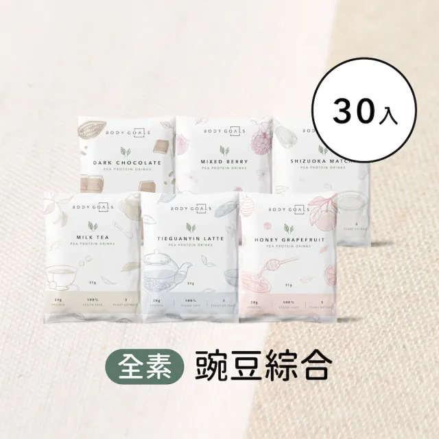 【Body Goals】多效豌豆蛋白飲30入組 31G/包