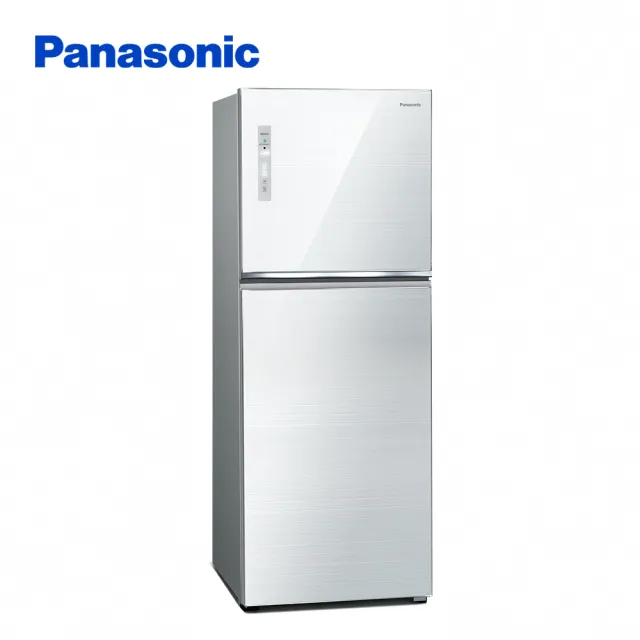 【Panasonic 國際牌】498公升新一級能源效率雙門玻璃變頻冰箱-翡翠白(NR-B493TG-W)