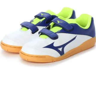 【MIZUNO 美津濃】REBULA 兒童 室內足球鞋 白藍黃(P1GG197619)