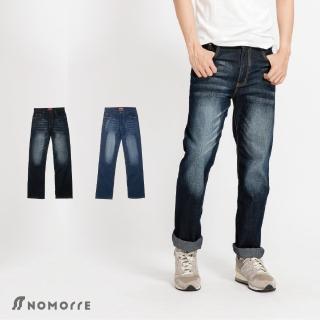 【NoMorre】牛仔褲 直筒牛仔褲 牛仔長褲 牛仔褲男 彈力 水洗 M-4L 臺灣現貨 #3801(2色)