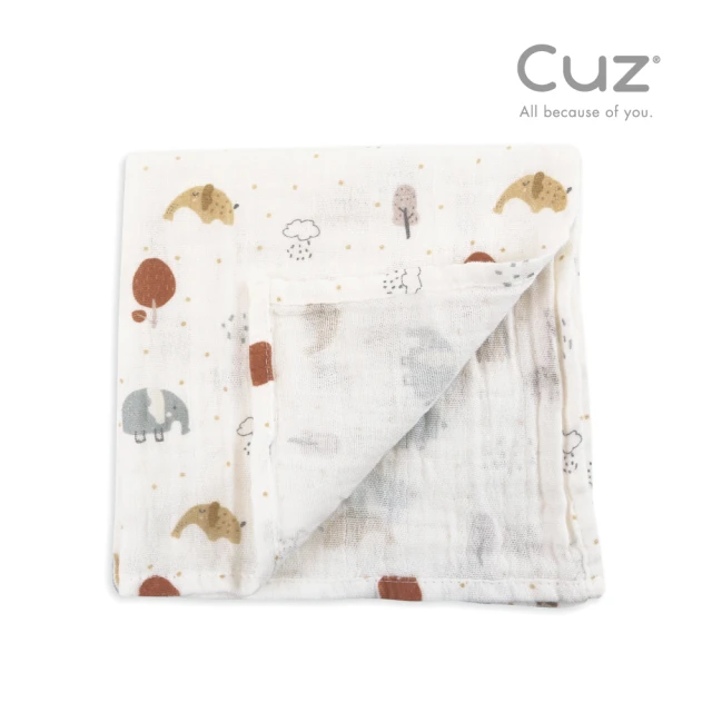 Cuz 土耳其有機綿紗布巾-流星劃過的林間-2入(35x35