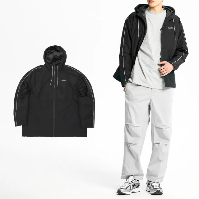 NEW BALANCE 連帽外套 Essentials Jacket 男款 黑 長袖 寬鬆 保暖 美版 NB 紐巴倫(MJ33537BK)