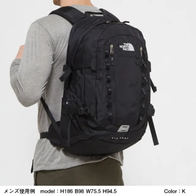 The North Face】日本版Big Shot 大型北臉黑色帆布防潑水北面女包男包