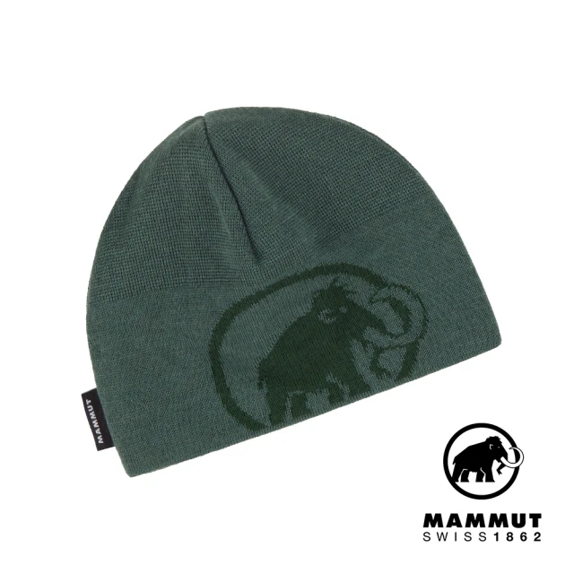 Mammut 長毛象Mammut 長毛象 Tweak Beanie 保暖針織LOGO豆豆帽 深玉石綠/綠樹林 #1191-01352