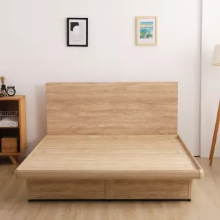 【本木】湯斯 北歐房間二件組 床頭片+掀床-雙人5尺