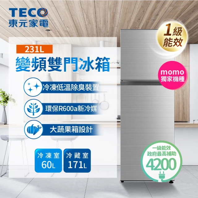 TECO 東元 93L 一級能效小冰箱+不挑鍋電陶爐(R10