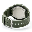 【CASIO 卡西歐】G-SHOCK 八角錶殼耐衝擊運動雙顯腕錶/綠x黑框(GA-2110SU-3A)