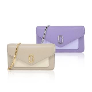 【MARC JACOBS 馬克賈伯】THE LONGSHOT防刮鏈帶撞色WOC斜揹包(多色選)