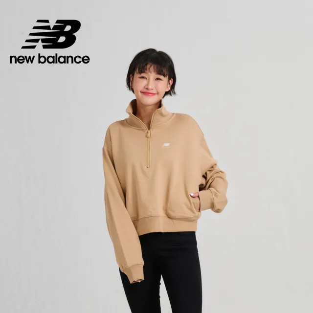 NEW BALANCE】NB 半開襟上衣_AWT31501INC_女性_泰奶色(亞版版型正常