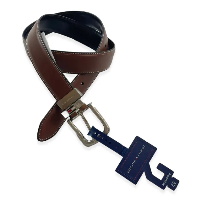 【Tommy Hilfiger】腰帶 皮帶 可轉向腰帶 平輸品(雙面腰帶)