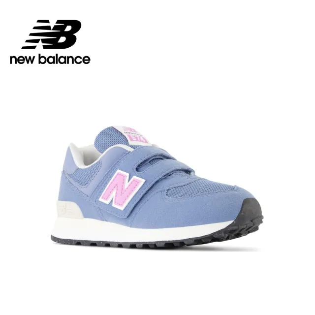 【NEW BALANCE】NB 童鞋_男童/女童_藍粉色_PV574SGK-W