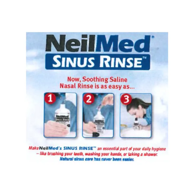 【NeilMed 耐有美】塞那靈洗鼻器 小組合(附10包鹽)