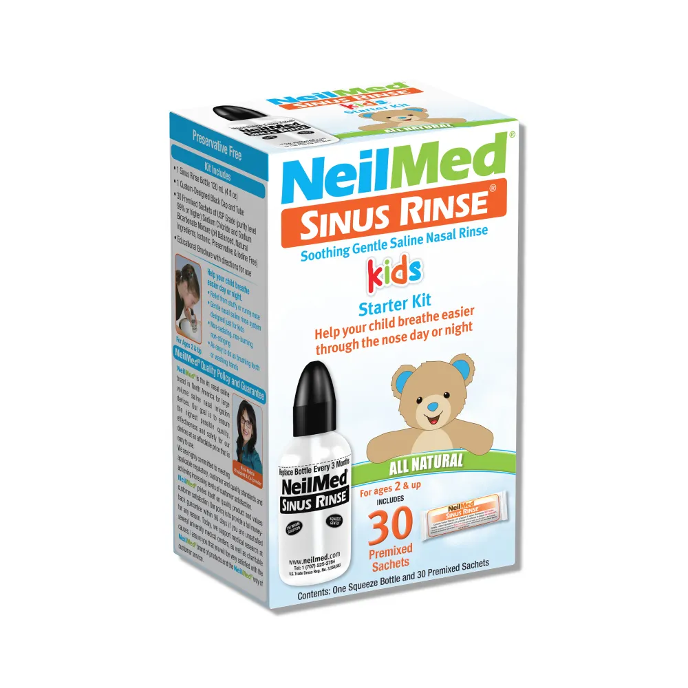 【NeilMed 耐有美】塞那靈小兒洗鼻器 基本組(附30包鹽)
