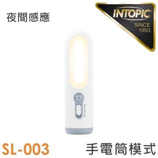 【INTOPIC】二合一手電筒人體感應夜燈(GW-SL-003 充電式)