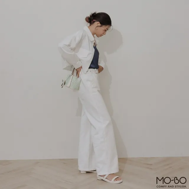 【MO-BO】NORM.高腰落地牛仔寬褲(Nikki小閃聯名款)