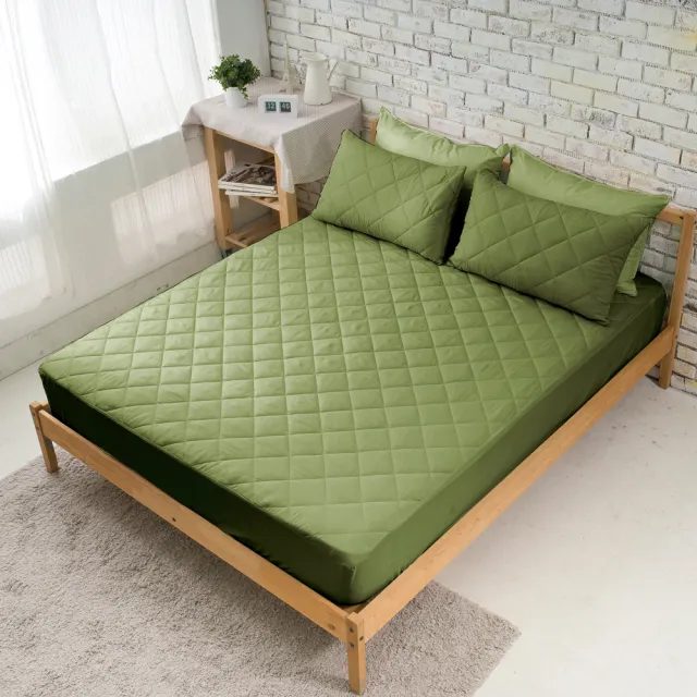 【寢城之戀】台灣製 馬卡龍炫彩 舖棉床包式保潔墊-均一價(單/雙/加_多色任選)