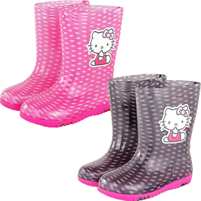 TDL 台灣製凱蒂貓HELLO KITTY兒童雨鞋兒童雨靴 