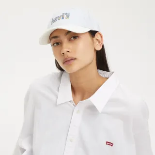 【LEVIS 官方旗艦】男女同款 可調式排釦棒球帽 / 街頭塗鴉風Logo 熱賣單品 D7080-0002