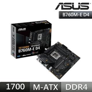 【ASUS 華碩】TUF GAMING B760M-E D4 DDR4 主機板